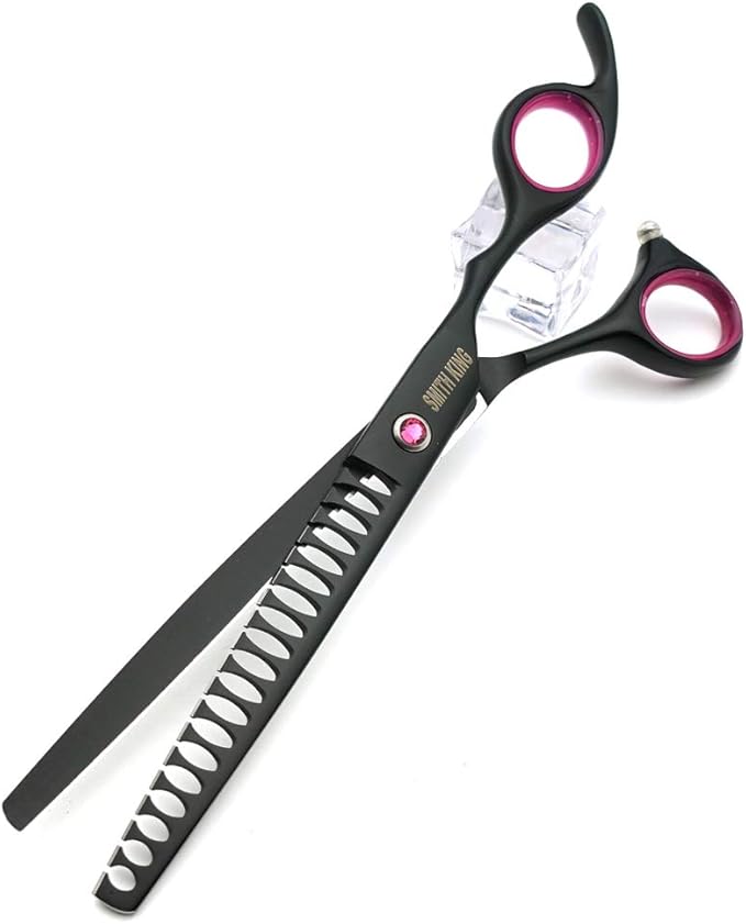 7.0 inches Professional Dog Grooming Scissors Set Straight & thinning & Curved & chunkers 4pcs in 1 Set (with Comb)