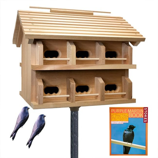 Heath Cedar Crescent Entry Purple Martin House Package