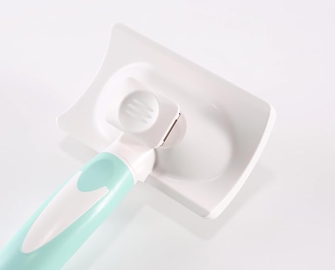 Dog Self-Cleaning Slicker Brush with One Button Fur Removal Deshedding Brush for Dogs and Cats with Long Hair for Shedding Massaging Grooming Green