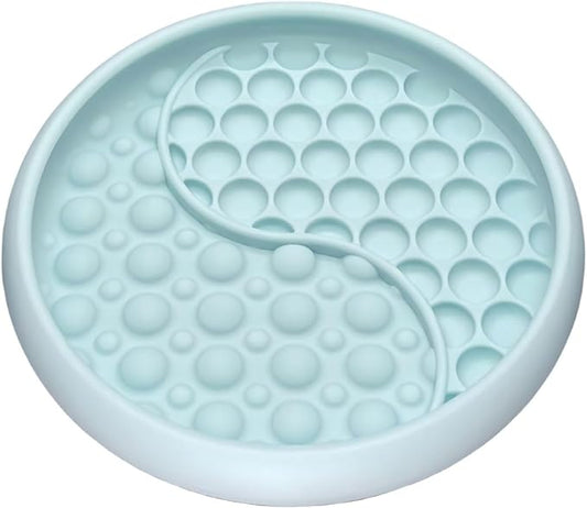 Lick Mat for Dogs, Silicone Slow Feeder Licking Mat with Non-Slip Suction Cups, Freeze-Friendly Lick Bowl for Enrichment Play, Anxiety Relief & Keeps Busy (6.0" x 1.0" Mint Green)
