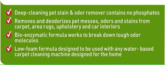 Nature’s Miracle Carpet Shampoo, Deep-Cleaning Pet Stain And Odor Remover, 64 Ounces