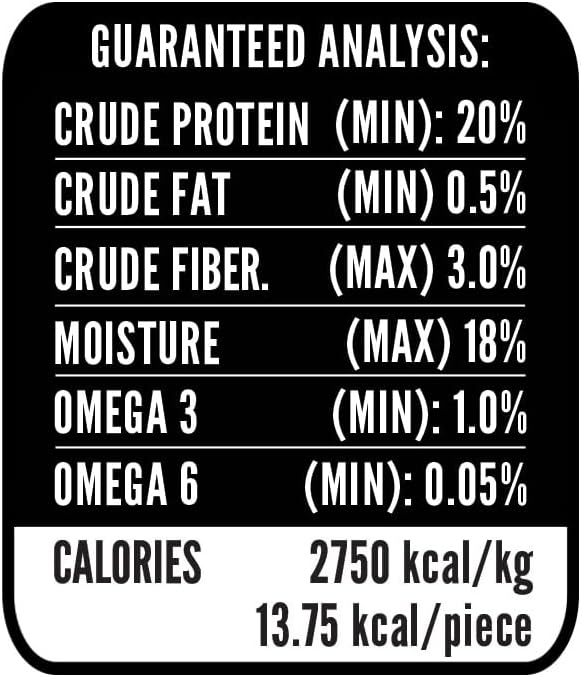 Hubert Pet Gourmet Chicken Wrapped Apple Bites, Low Ingredient Healthy Dog Training Snacks, Low Fat, High Protein, 2.5 lbs