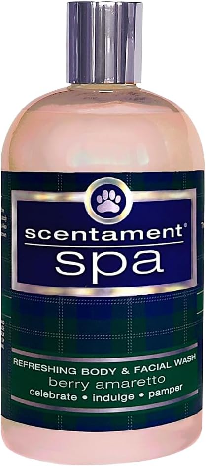 Scentament Spa Seasonal Facial & Body Wash, Berry Amaretto, 16 oz (S55-16oz)