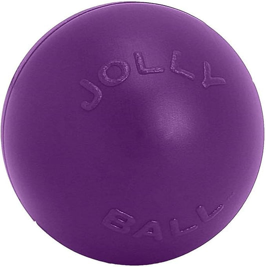 Jolly Pets Push-n-Play Ball Dog Toy, 10 Inches/Large, Purple
