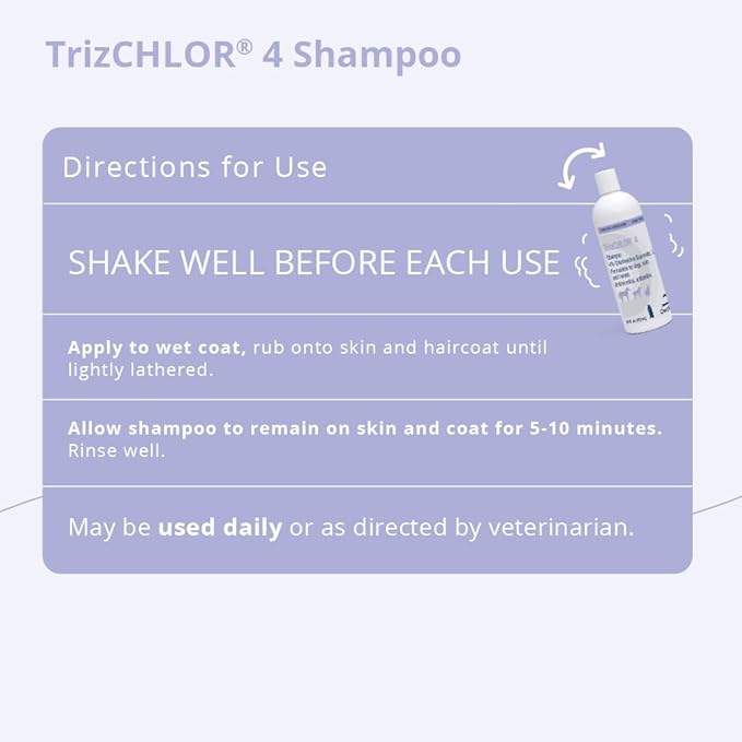 4 Shampoo for Dogs, Cats and Horses, 16 Ounce