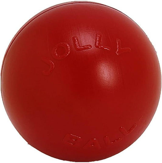 Jolly Pets Push-n-Play Ball Dog Toy, 6 Inches/Medium, Red (306 RD)