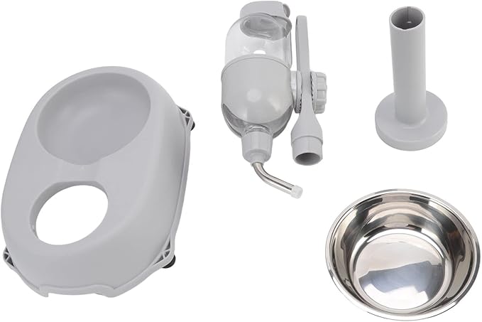 500ml Pet Standing Water Dispenser Bowl, Multifunctional Detachable Height Adjustable Pet Automatic Standing Water Feeder