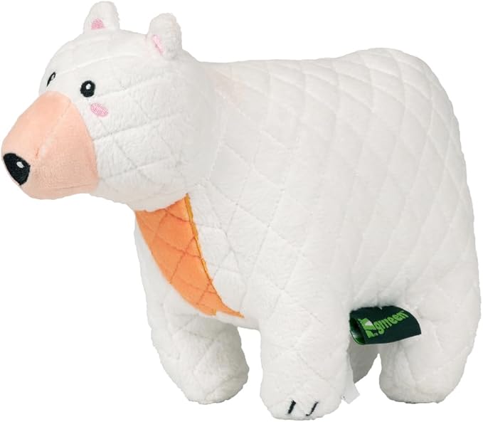 Arctic Collection Dog Toys | Jumbo Sized Penny The Polar Bear | Cute, Durable, & Sustainable Plush Chew Toys for Dogs 50 lbs & up | Eco Friendly & 100% Recycled Materials