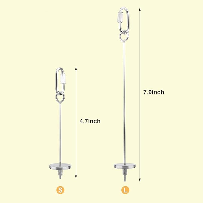 Hypeety Bird Fruit Vegetable Holder Stainless Steel Vegetable Skewer Hanging Feed Tool for Parrot Budgies Parakeet Cockatiels Conure Lovebirds Finch Hamster Rat Gerbil (4.7inch,12cm)
