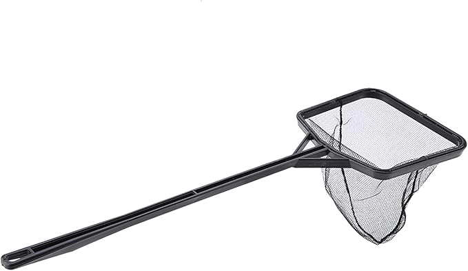 Fishing Net Lightweight Nylon Net and Anti-Slip Handle for Aquarium Fish (L)