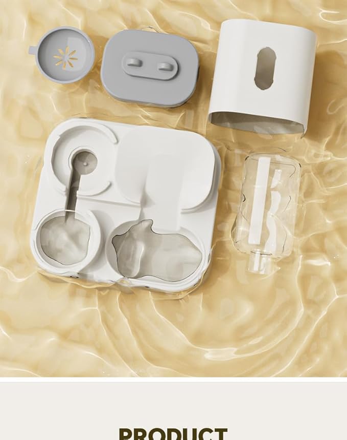 2-in-1 Automatic Pet Feeder & Waterer Set + Cat Litter Scoop Kit – 0.8L Spill-Proof Water Dispenser & 2.2LFood Bow Scooper for Cats & Small Pets