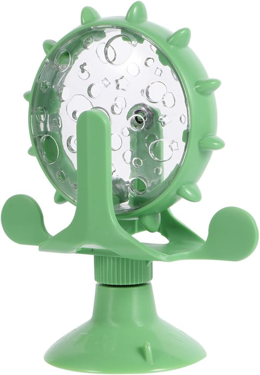 2pcs Interactive Pet Treats Dispenser Toy: 360 Degree Rotating Windmilt Feeding Windmill Dispenser Interactive Slow Food Toy for Cats and Dogs Enhances Iq Relieves Promotes Healthy Eating