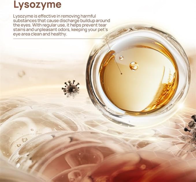 HICC PET Eyes Wipes for Dogs & Cats - Gently Remove Tear Stain, Debris, Discharge, Crust, Pet Cleaning Grooming Deodorizing Wipes Wash Cleaner for Eyes, Wrinkle, Face (Blueberry&Probiotic Scent)