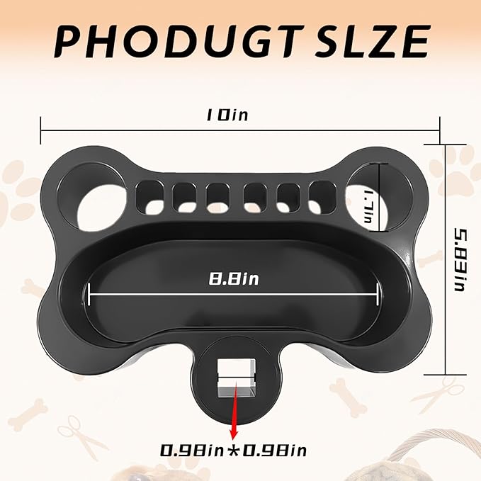 Dog Grooming Organizer, Beauty Tools Organizer Pet Grooming Storage, Table Accessories，Suitable with Pet Grooming Table Arm