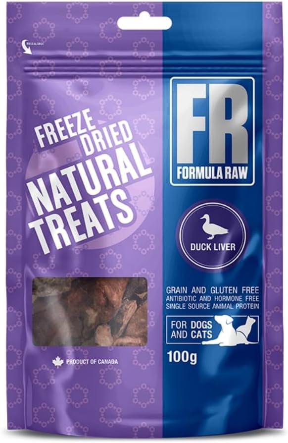 Freeze-Dried Duck Liver Pet Treats – Rich in Iron and Nutrients, Natural Single Ingredient Snack for Dogs and Cats – Grain-Free, Protein Packed