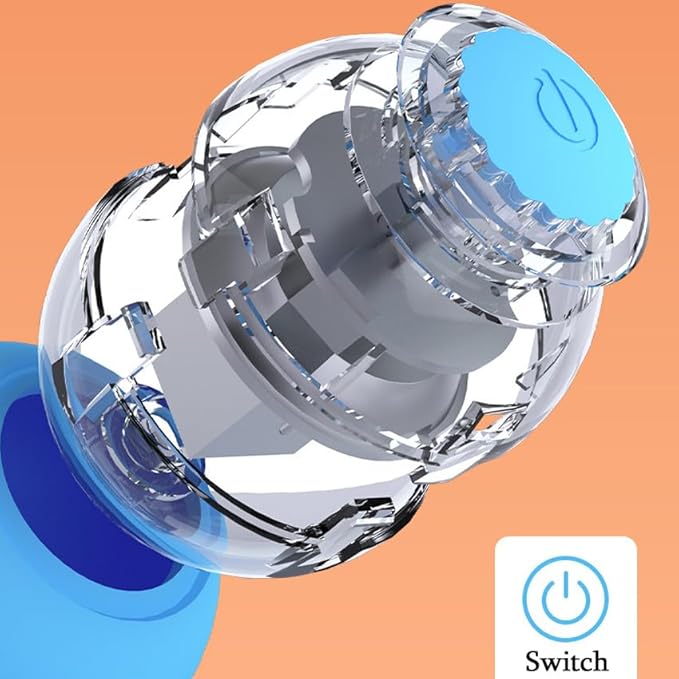 Smart LED Cat Toy - Electric Self-Rolling Interactive Teaser Ball, Small Pet Exercise & Activity (Pink)