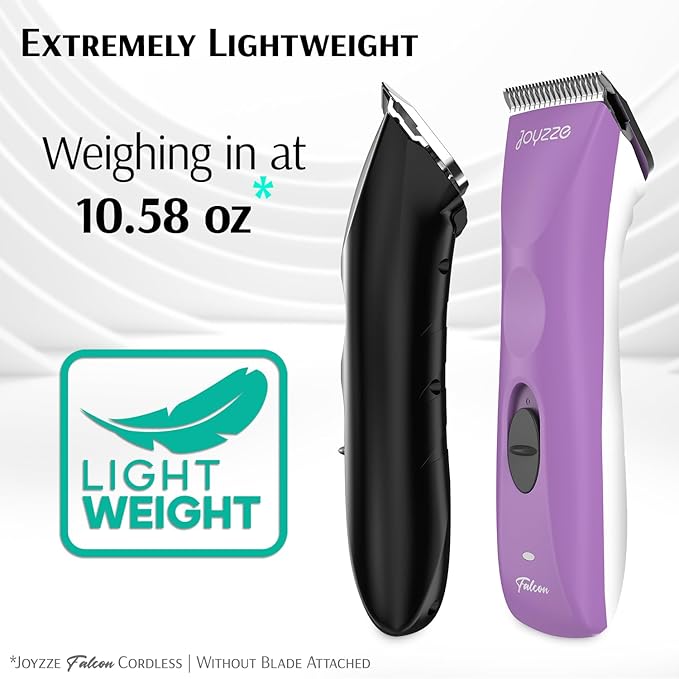 Falcon Cordless Clipper 2 Speed - Professional Grooming with Precision, Power, Low Noise, Dog Clippers for Grooming (Falcon Purple)