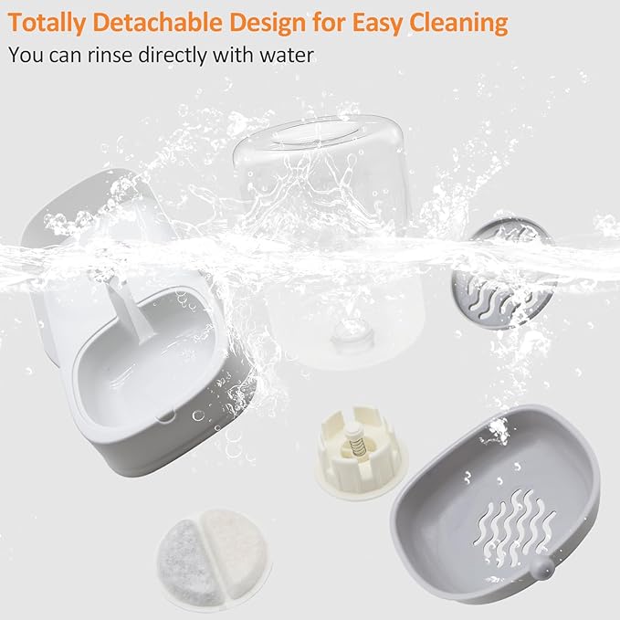 Automatic 4.4L Pet Water Dispenser, Gravity Dog Water Bowl & Cat Water Dispenser, Suitable for Small & Medium-Sized Cats, Dogs, Rabbits