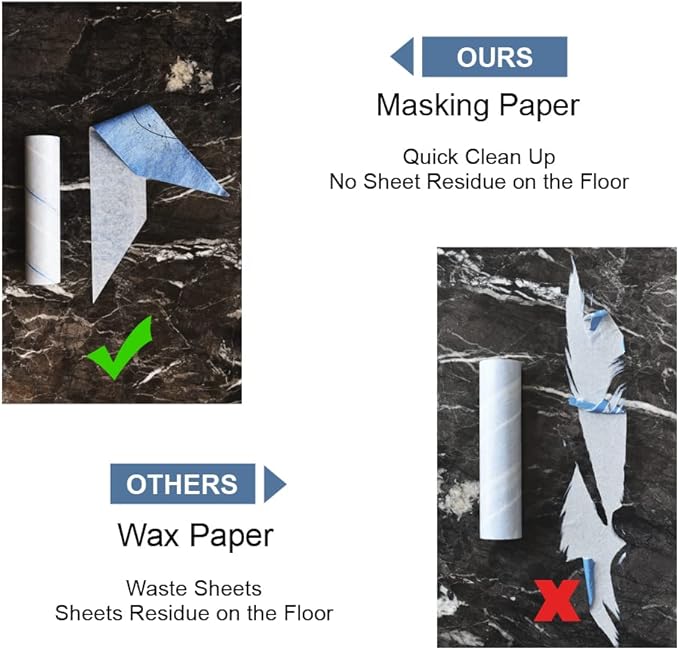 Layers Large Mega 10in Wide Roller 75 Sheets, 2 Pack Wide Refills with 4-Foot Extendable Handle