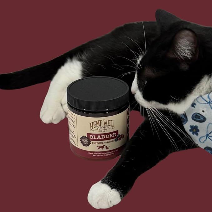 Hemp Well Bladder Support Powder - Urinary Health Support for Dogs & Cats, 2.11 oz.