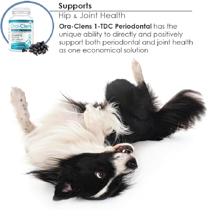 1-TDC Periodontal Supplement ES for Dog & Cat, Supports Oral, Hip & Joint Health, Muscle & Stamina Recovery, Skin & Coat Health, 120 Capsules