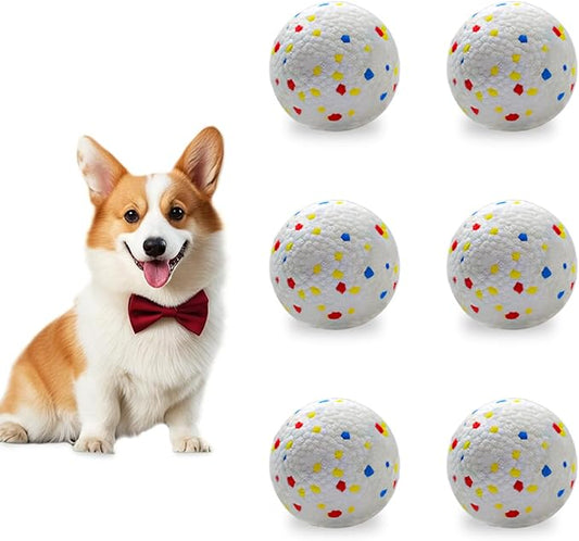 Dog Toy Balls 2.2 Inch, Indestructible Dogs Balls 6 Pack for Aggressive Chewers, Durable Interactive Toys for Small and Medium Puppy, Perfect for 2.2 Inch Automatic Dog Ball Launcher (ETPU Material)