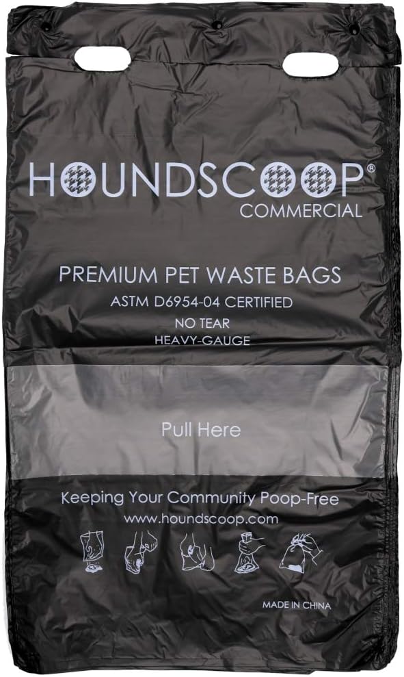 Case of 3200 Pull-Strap Header Pet Waste Bags, 32 Header Packs of 100 Bags, Commercial Dog Waste Station Bags HOA, Residential, XL and Strong, Easy Single Pull for Poop Station Dispensers