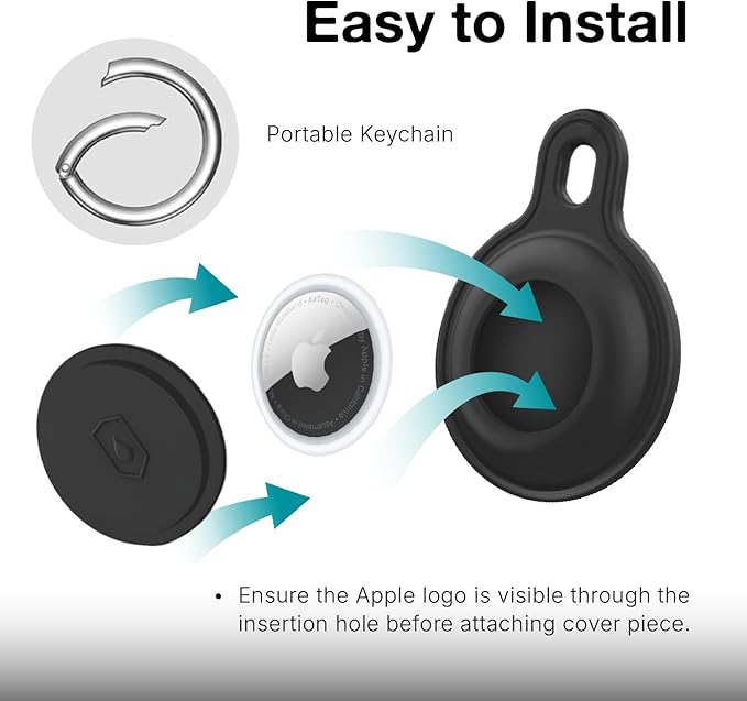 LED Dog Collar with Tracker Case - Bright Weatherproof Light Up Safety Collar, Silicone Tracker Holder, USB-C Rechargeable & Adjustable for Small, Medium & Large Dogs (Blue, Medium)