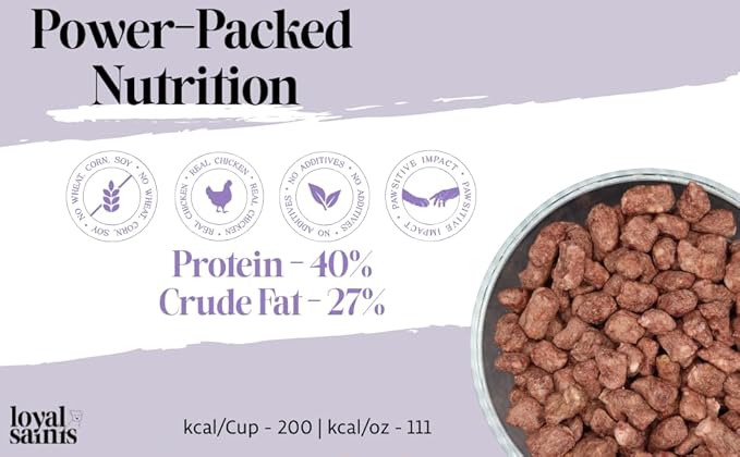 Freeze Dried Raw Dog Food - Premium Chicken Flavor with High Protein & Grain Free Dog Food for Small or Large Breeds and Picky Eaters - Versatile as Meal Topper, Pet Snack & Treats, 5 Oz