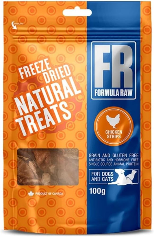 Freeze-Dried Chicken Strips for Dogs and Cats – Single Ingredient, Natural Raw Chicken Breast Treats – High Protein, Lean & Crunchy, Grain-Free