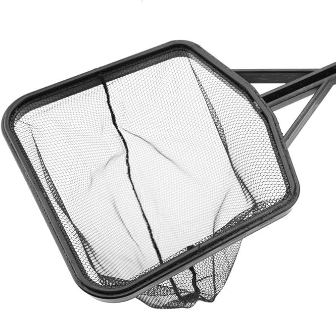 FTVOGUE Fishing Net Lightweight Nylon Net and Anti-Slip Handle for Aquarium Fish (S)