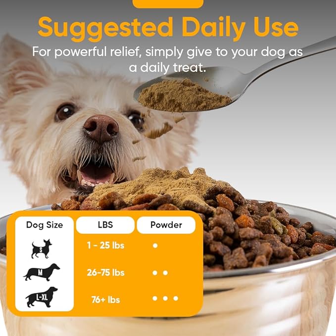 iHeartDogs Bone Broth & Collagen for Dogs - Bone Broth & Mushroom Gold Powder Supplement for Immune System Support, Improved Mobility & Flexibility and Natural Detox - Turkey Tail Mushroom for Dogs