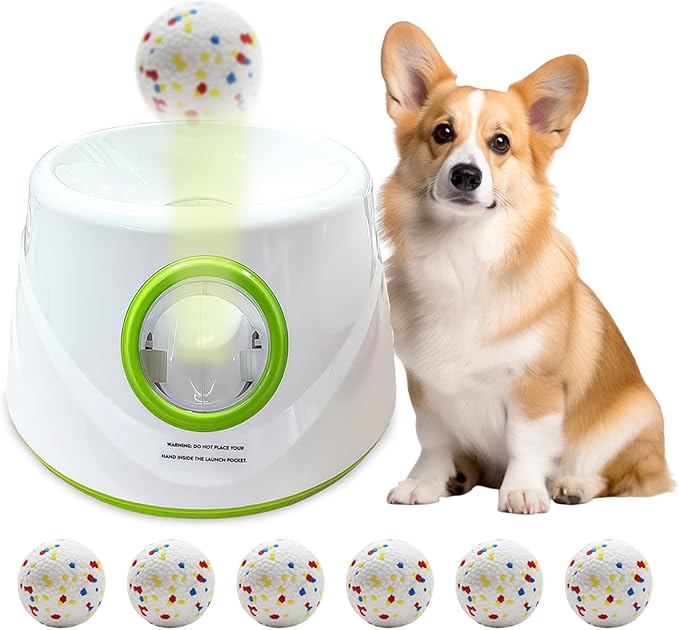 Automatic Ball Launcher for Dogs with 6 Balls