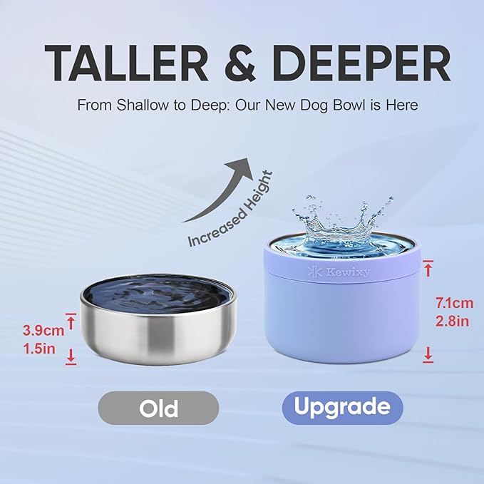 Insulated Dog Water Bottle with Travel Bowl, Dog Lover Gift, Portable Water Bottle Dispenser, Accessories for Car, Hiking, Camping, Outdoor, Leak-Proof, Detachable (Aurora Blue)