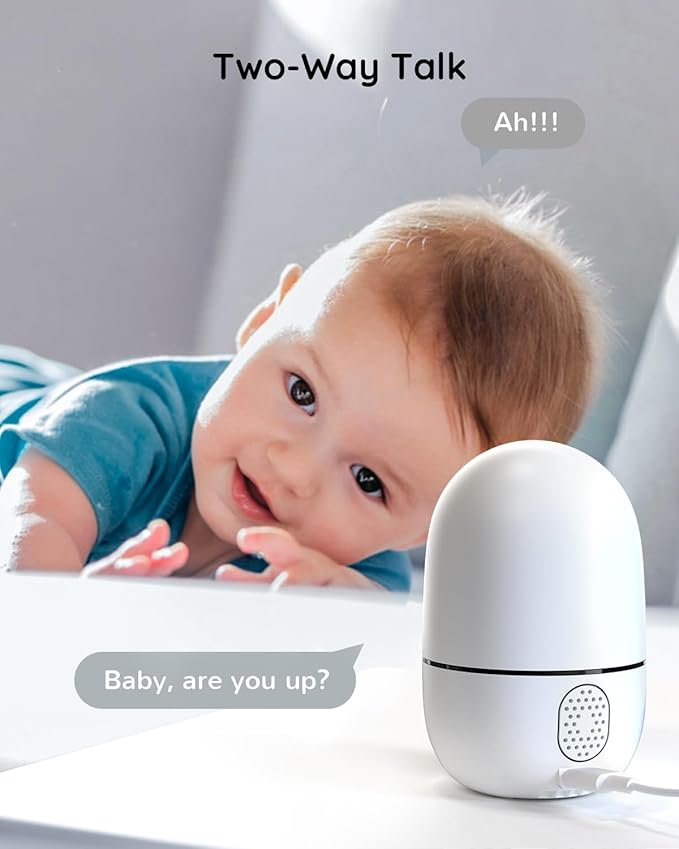 virtavo XD1 Indoor Security WiFi Camera, Wireless, Dual-Lens 360° PTZ Baby Monitor & Pet Cam, Motion Tracking, 2-Way Audio, Night Vision, Cloud/SD Storage, Phone App, Plug-in Power