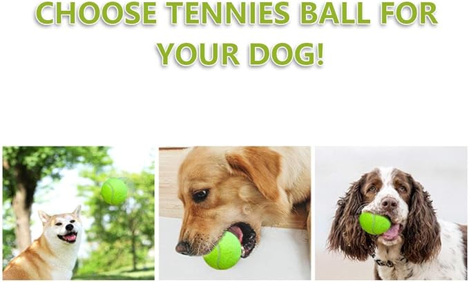 BESTHLS Dog Ball 2.5 inch Tennis Dog Treat Ball for Small Medium Pet Peppy Playing Fetching Chewing Exercise & Training Indoor Outdoor (16 Pack)