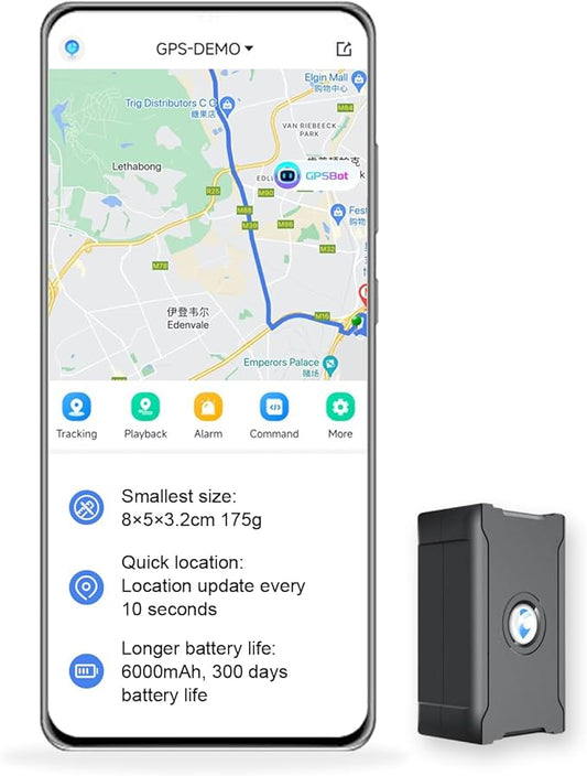 GPS Tracker for Vehicles, 6000Mah Battery Life Up to 90 Days, Waterproof, Magnetic 4G LTE, Unlimited Range, Subscription Required, Multiple Alarms, Hidden Tracker