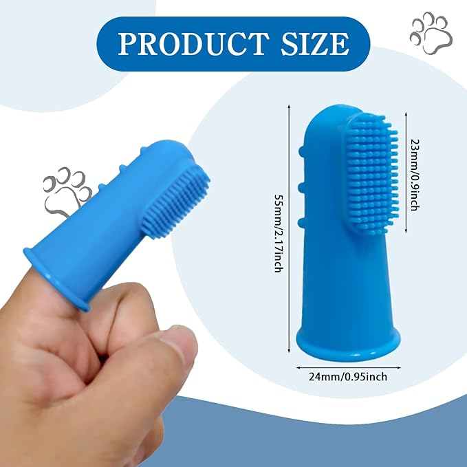 108 Pcs Dog Toothbrush Dog Finger Brushes, Soft Pet Toothbrush Pet Oral Care Dental Brush Easy Teeth Cleaning for Small Cats and Puppy