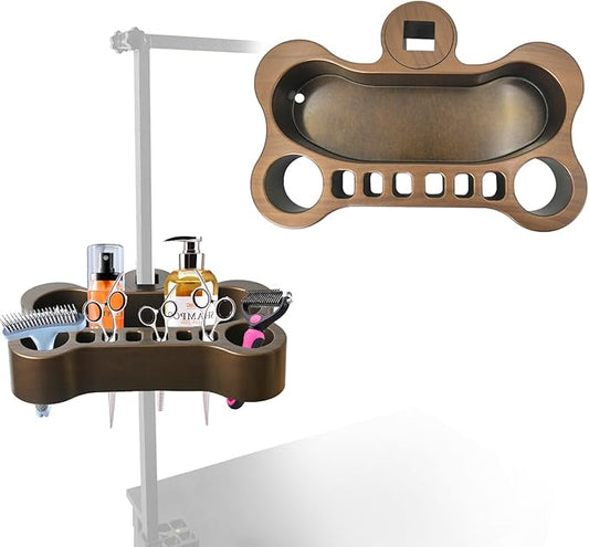 Adjustable Pet Grooming Organizer - Multi-Compartment Holder for Brushes, Scissors and Grooming Accessories