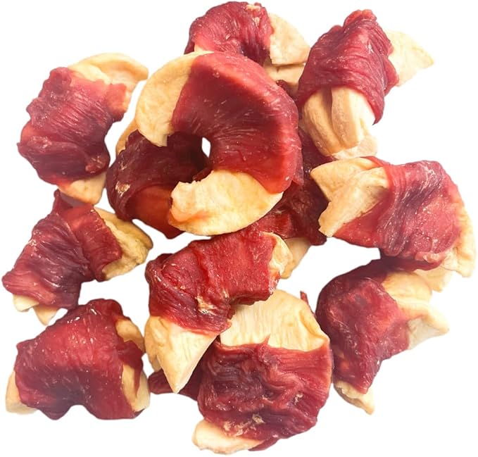 Hubert Pet Gourmet Duck Wrapped Apple Bites: Healthy & Natural Training Snacks, Ideal for All Dog Sizes, Low Fat, High-Protein, 2.5 lbs Super Value Pack