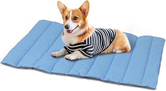Heeyoo Outdoor Dog Bed, Water Proof Camping Dog Bed, Machine Washable and Portable Travel Dog Bed, Foldable Outdoor Pet Bed for Small, Medium, and Large Dogs, Outdoor Dog Mat