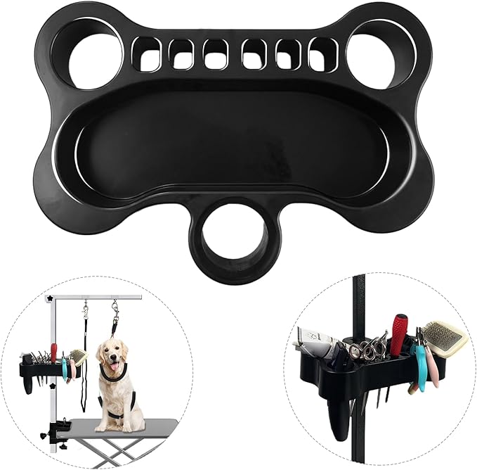 Dog Grooming Organizer, Beauty Tools Organizer Pet Grooming Storage, Table Accessories，Suitable with Pet Grooming Table Arm
