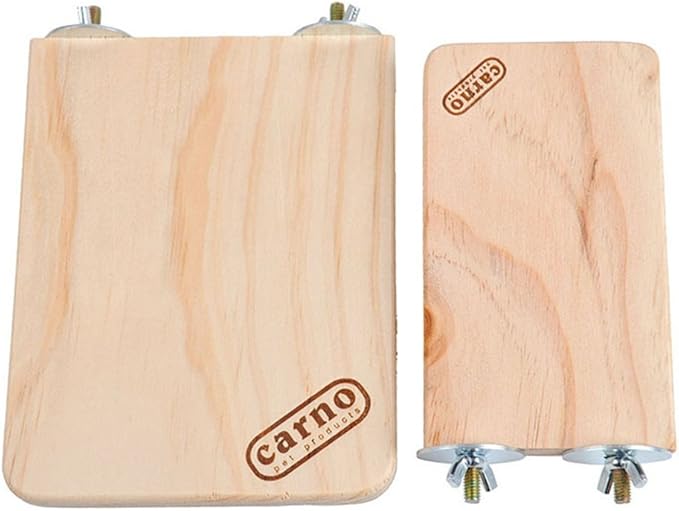 Hypeety Wooden Platform Pet Dwarf Hamster Gerbil Rat Small Animal Sport Exercise Toy Pet Parrot Bird Cage Perches Square Toy (M)