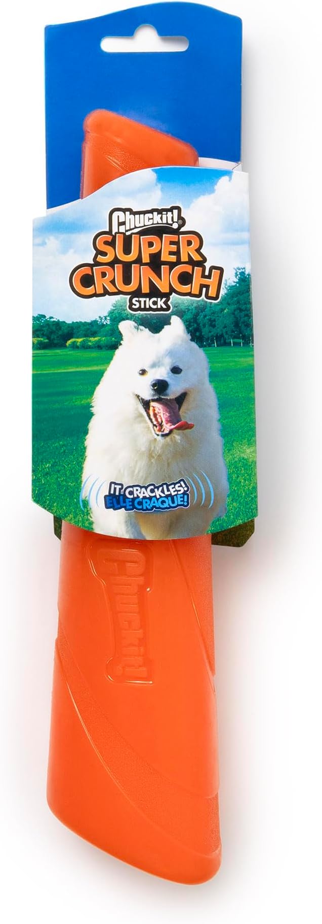 Chuckit! Super Crunch Fetch Stick Dog Toy, 9.2 inches in Length, Medium-Large, for Breeds 20-100 lbs