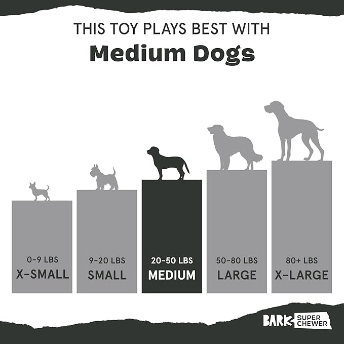 Barkbox Franz The Fox Dog Toy | Natural Rubber, Bacon Scented, Thrashy Tail & Wacky Bounce | Dog Toy for Aggressive Chewers