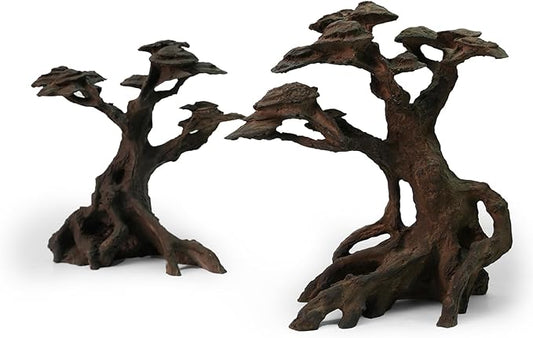 FZONE Resin Aquarium Driftwood, Aquarium Tree Decoration for Nano Aquascaping and Hardscape