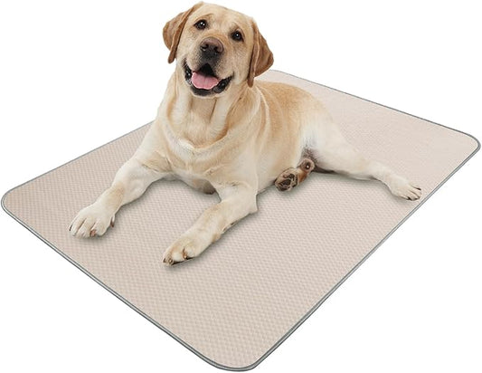 Summer Dog Cooling Mat Washable Ice Silk Self Cool Pad for Medium Dogs and Cats, 40x28in Pet Sleeping Pad for Crate, Bed, Indoor & Outdoor Floor, Car Seats