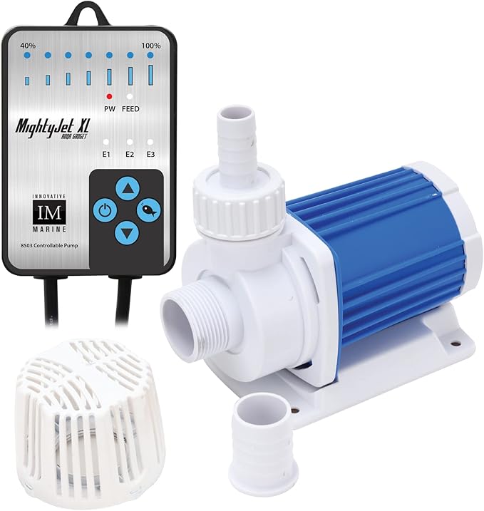 Innovative Marine 50 Gallon INT Internal Overflow Lagoon Aquarium - Complete Reef System with Black APS Stand with Leveling Frame