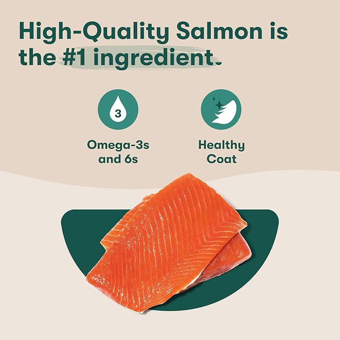 Jinx Tenders Salmon Jerky Dog Treats, All-Natural Ingredients, Soft and Chewy, Low-Calorie, Slow-Smoked Salmon & Pumpkin, No Fillers, 5oz