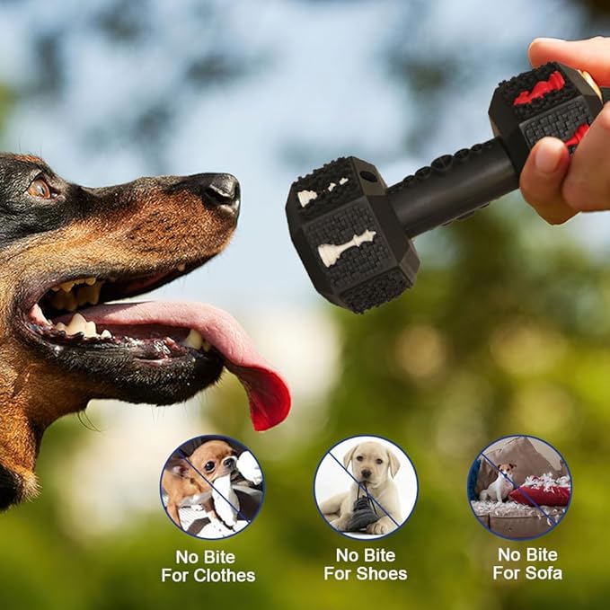 Dog Chew Toys for Aggressive Chewers,Food Grade Non-Toxic Dental Pet Toy,Tough Durable Indestructible Dog Toys for XSmall Dogs.Black（5IB-8IB）